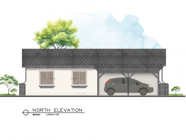 Unit 1-North Elevation