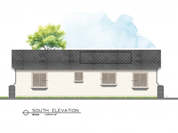 Unit 1-South Elevation